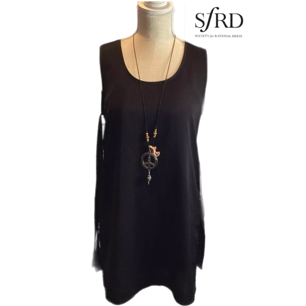 Society of Rational Dress S Black  Chemise Shift Comfortable garment. Unique